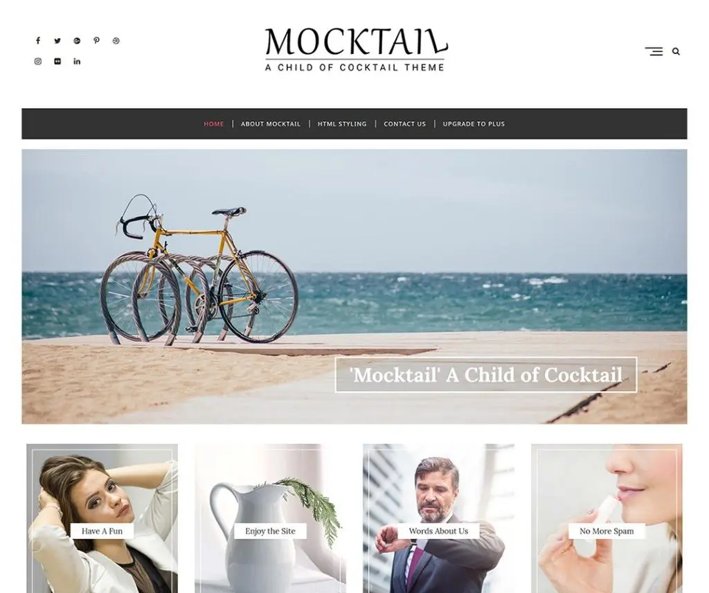 Tema Pendidikan Wordpress Gratis Mocktail