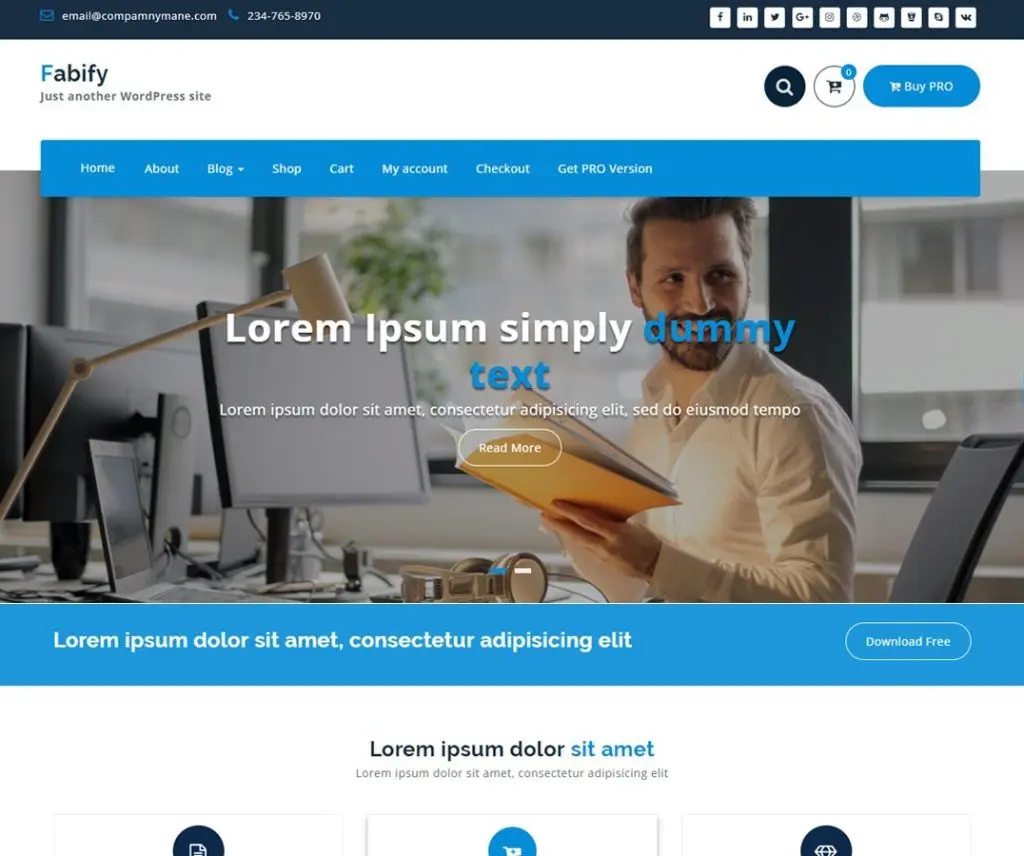 Tema Wordpress Hiburan Fabify Gratis