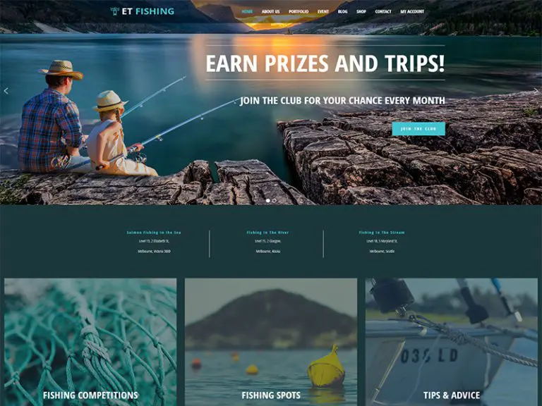 Et Fishing Template Situs Web Memancing Gratis