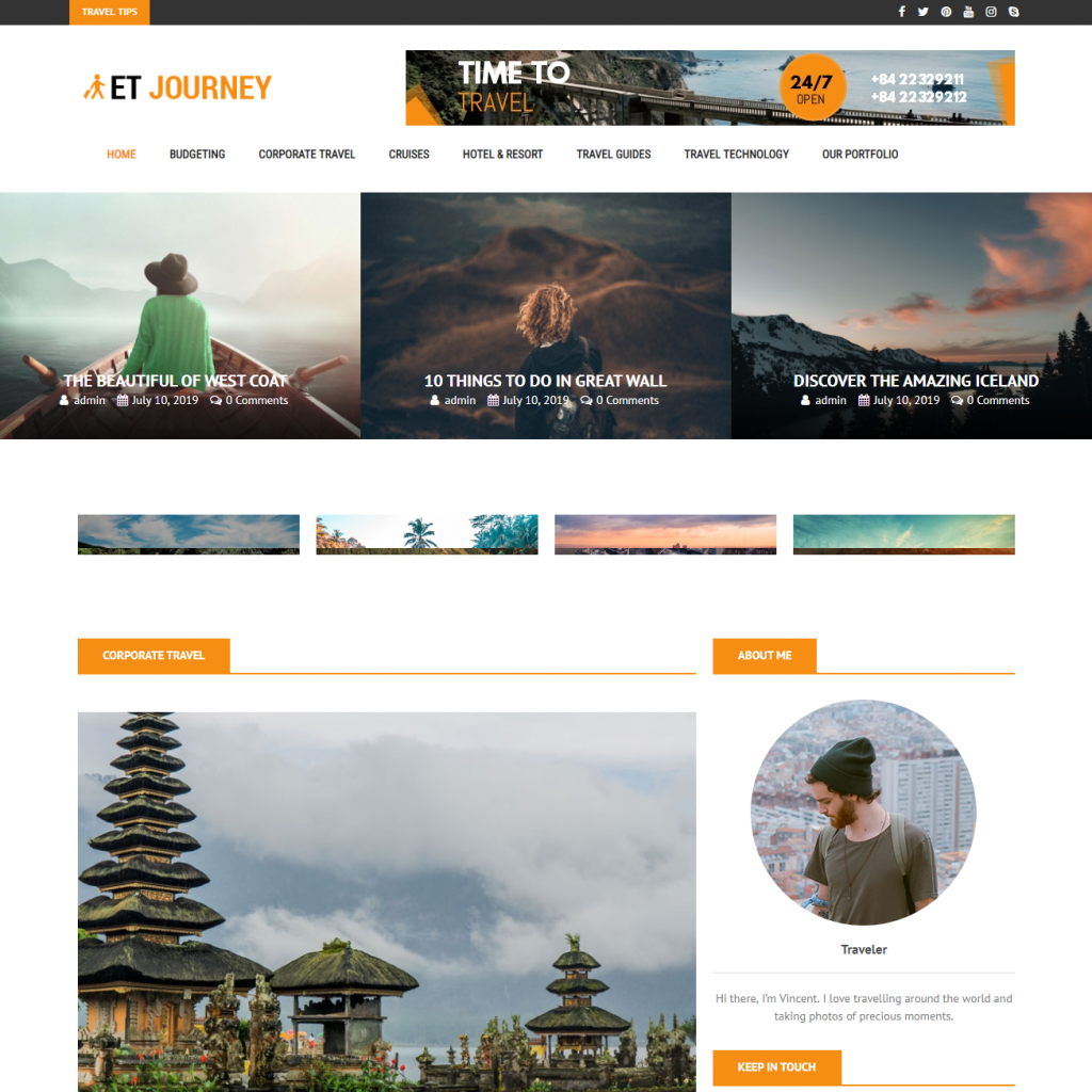 Et Journey 響應式雜誌 Wordpress 主題