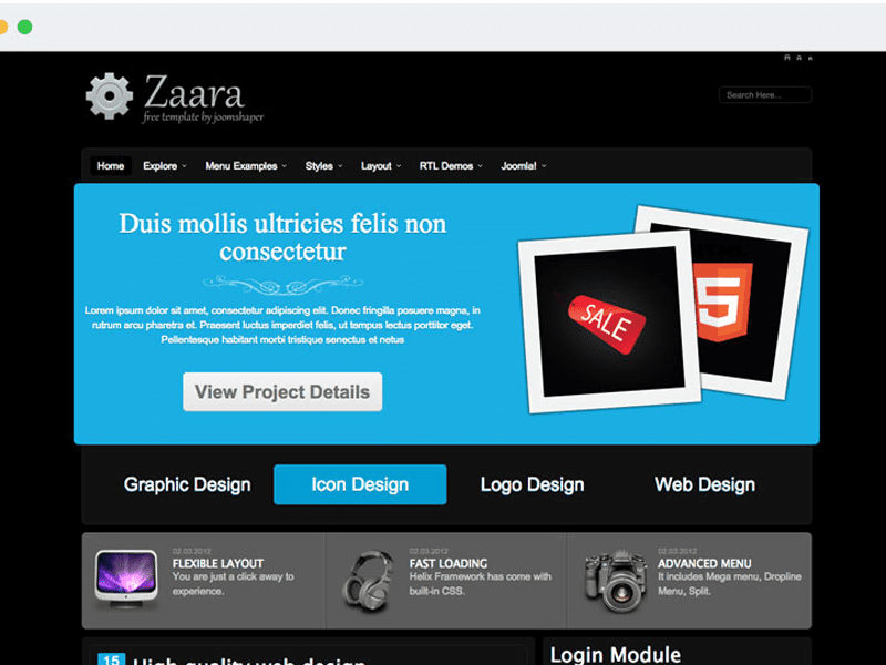 Template Joomla Gratis Zaara