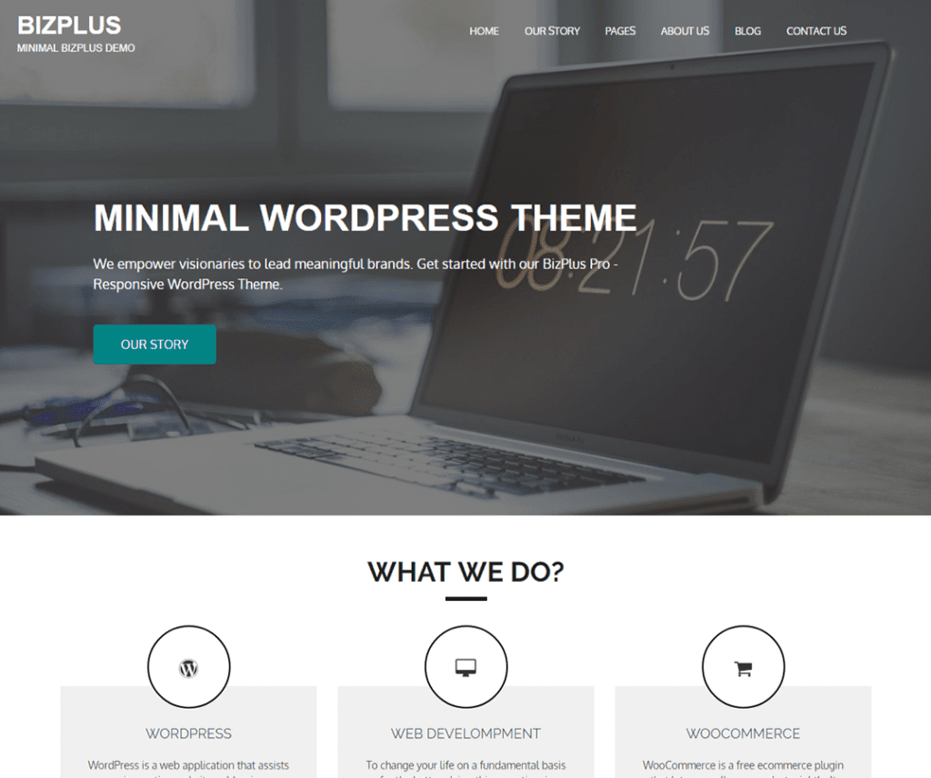 Bizplus Free Photography Wordpress Theme