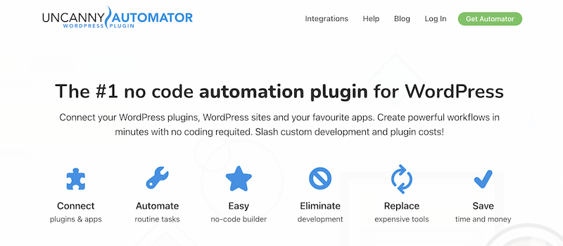 Uncanny Automator WordPress 插件