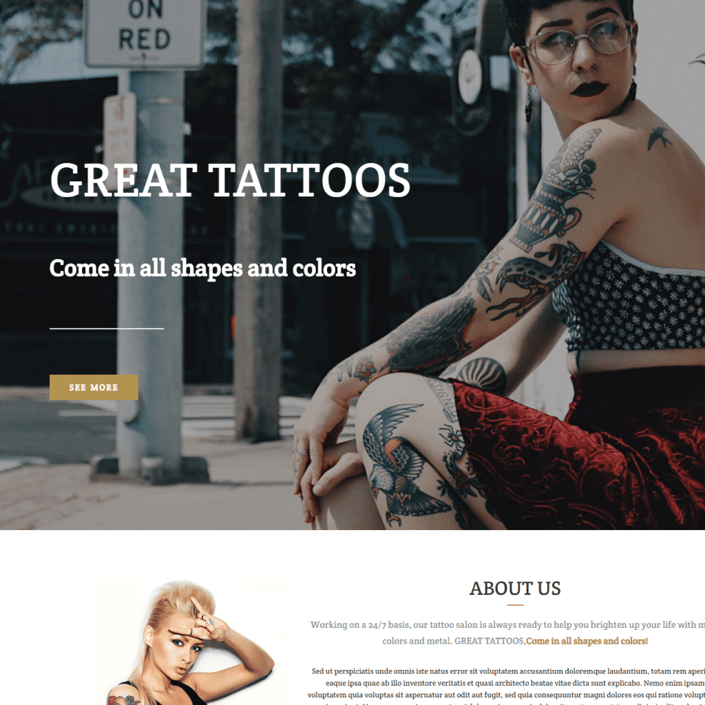 Lt Tattoo 免費紋身 Wordpress 主題