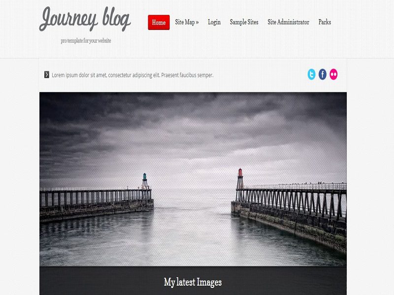 Journey Blog Red – Joomla Template Blog Responsive