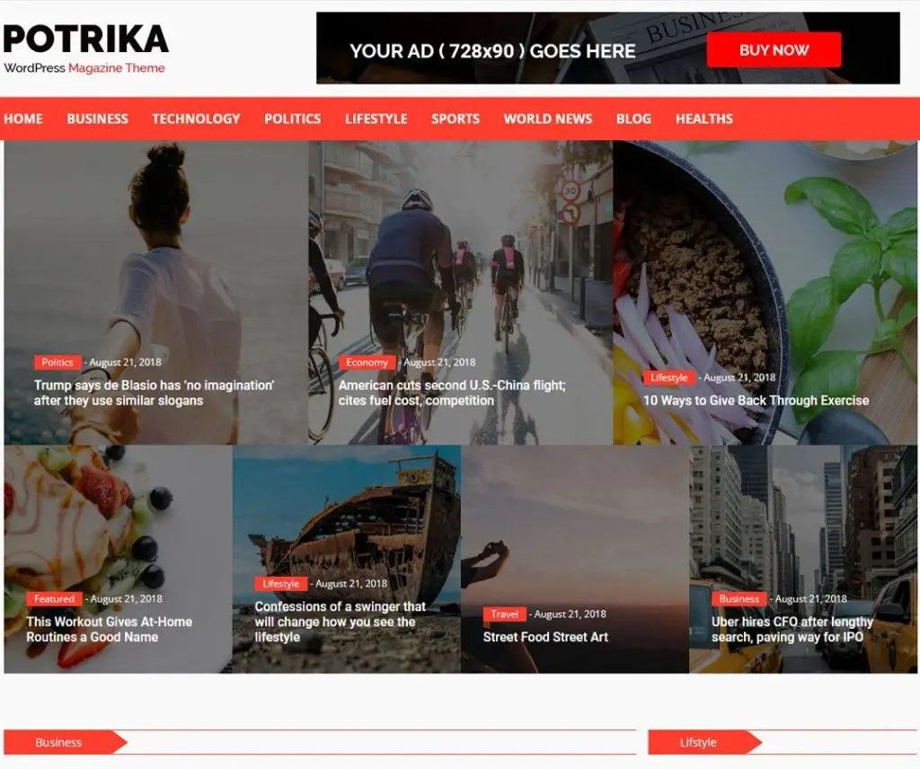 Newspotrika 免費新聞 Wordpress 主題