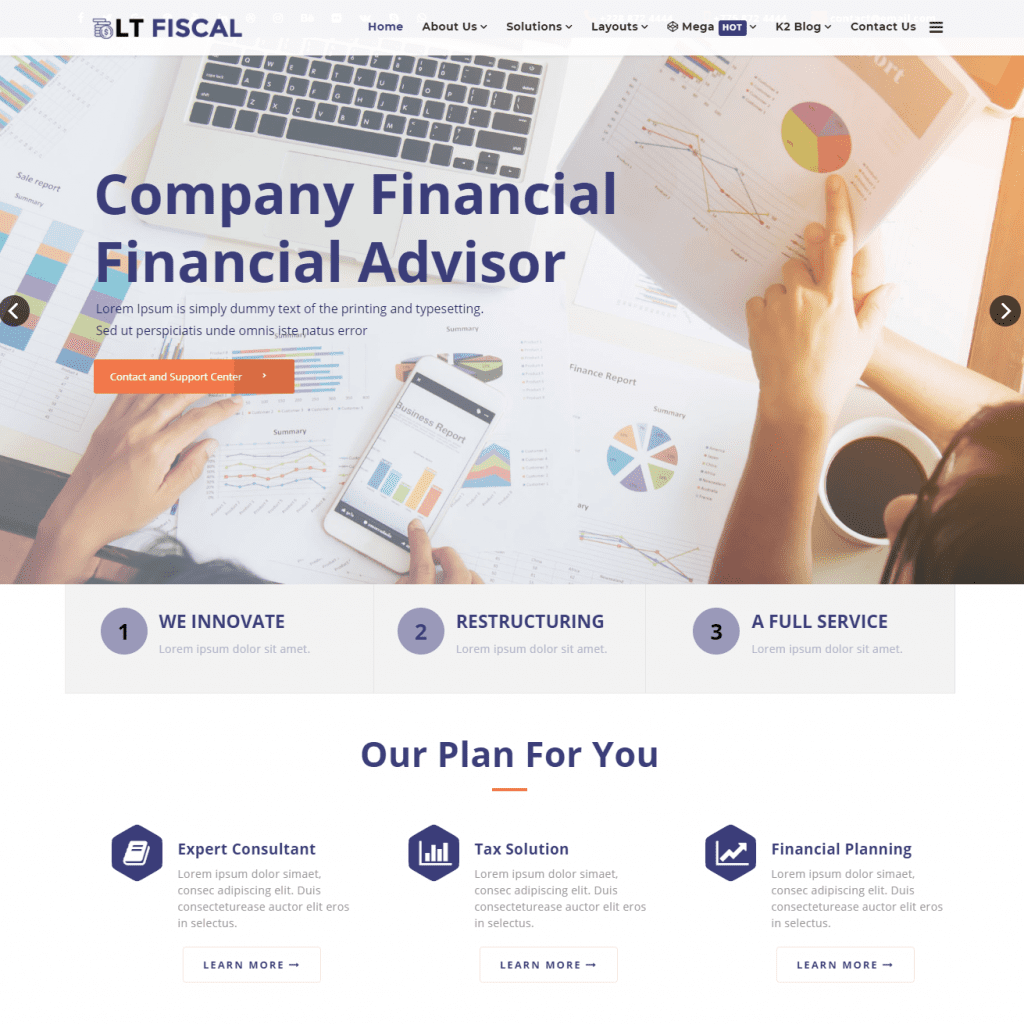 Lt Fiscal Free Finance Wordpress 主題