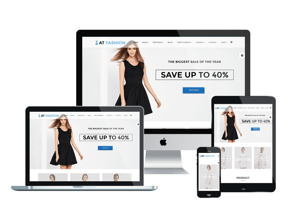 في Fashion Shop Free Joomla Template