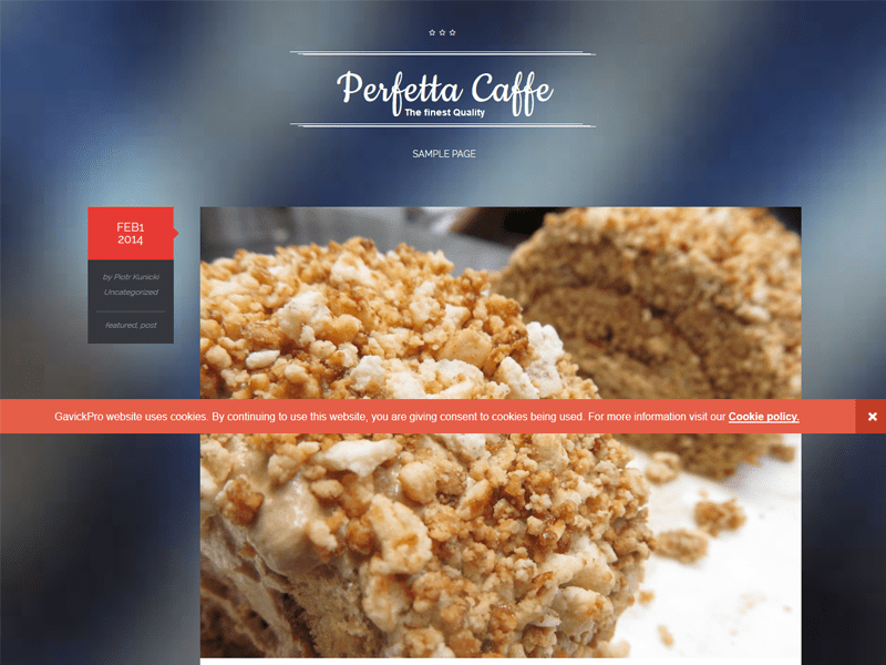 Perfetta Cafe Wordpress 免費主題