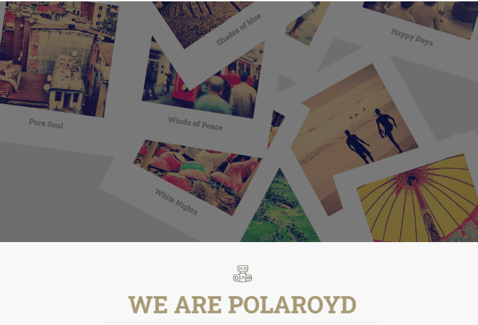 Șablon Bootstrap gratuit Polaroyd Descărcare Freemium 1