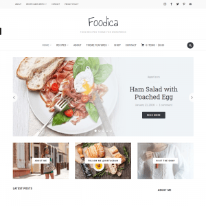 Tema rețete alimentare Foodica pentru Wordpress 1