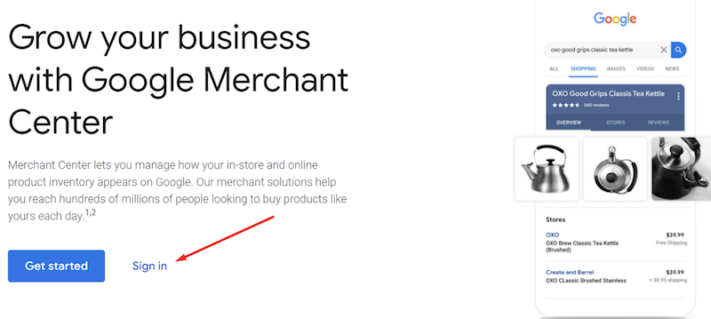 كيفية إعداد حساب Google Merchant Center