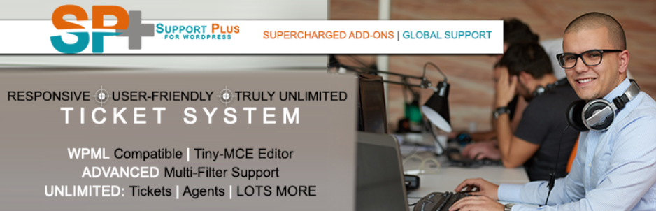 Wp Support Plus نظام التذاكر سريع الاستجابة