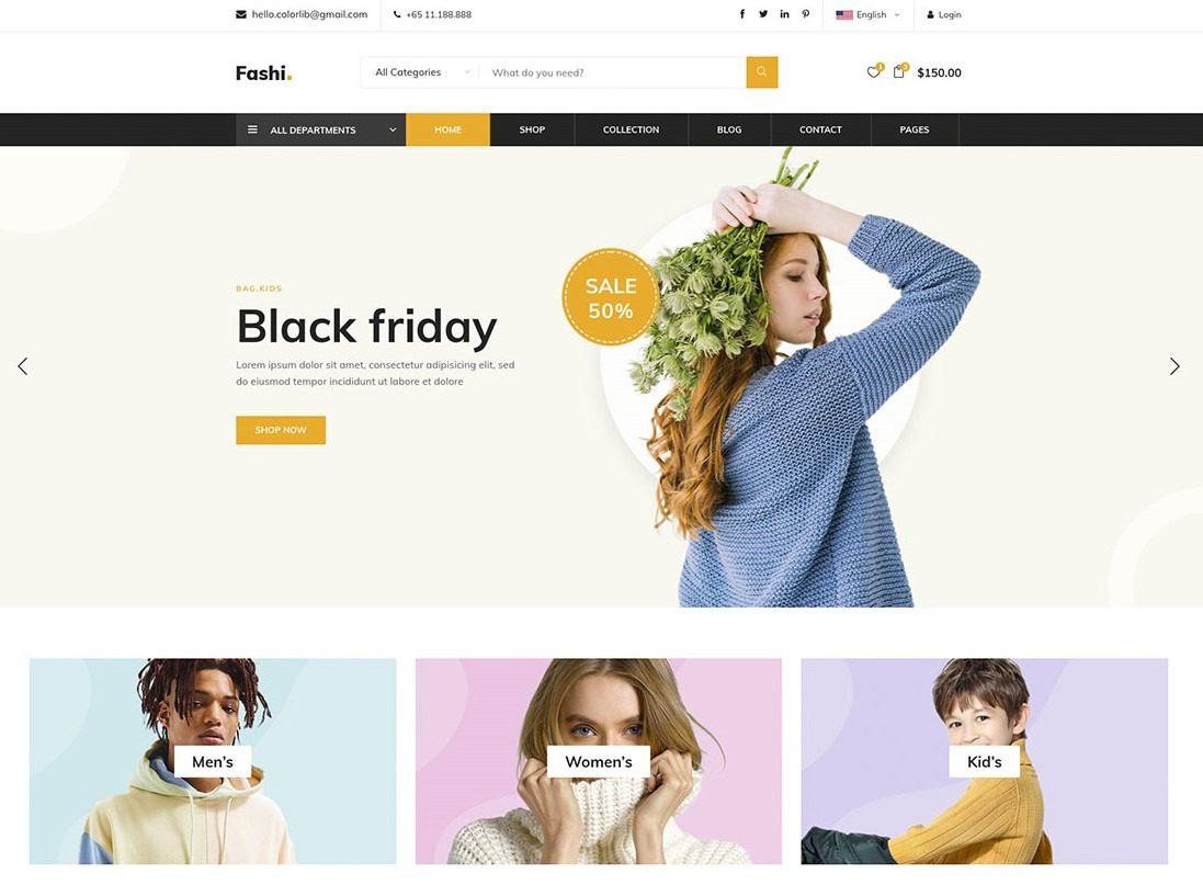 Fashi Free Boostrap Online Shop Template