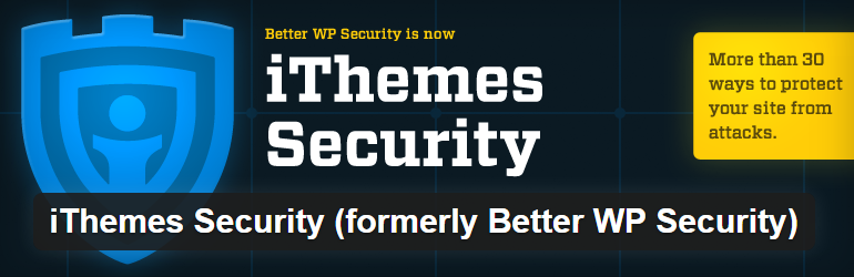 iThemes Securityfree ملحقات WordPress المجانية الأكثر شيوعًا