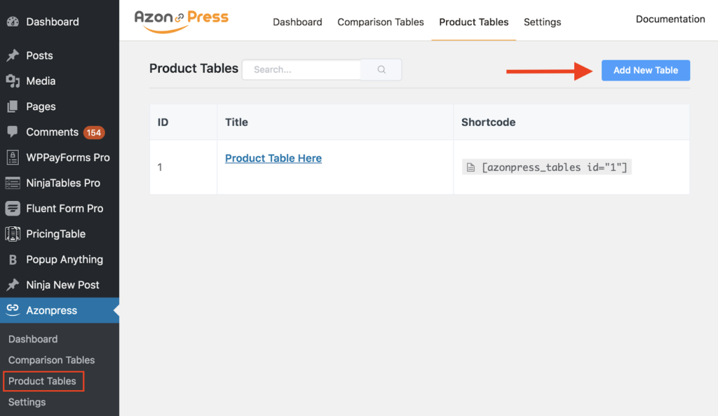 tabela de produtos amazon com o AzonPress WordPress