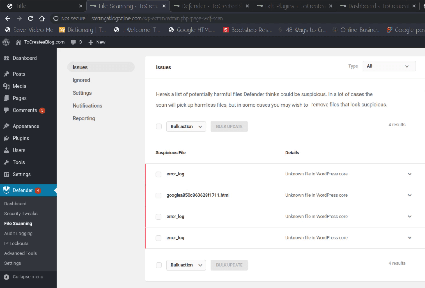 defensor-WordPress-file-scan