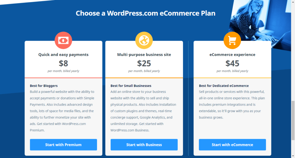 crie sites de comércio eletrônico e lojas online poderosos com o WordPress.com