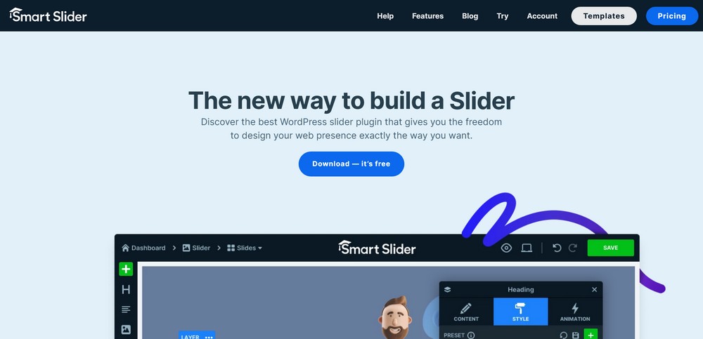 البرنامج المساعد Smart Slider WordPress