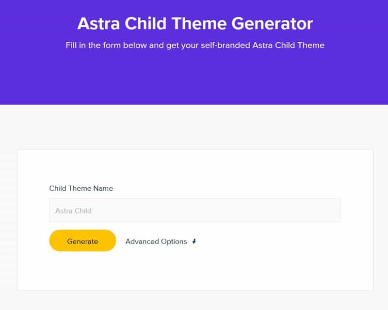 Generator tema anak Astra