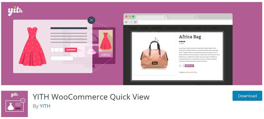 Plugin de visualização rápida do YITH WooCommerce