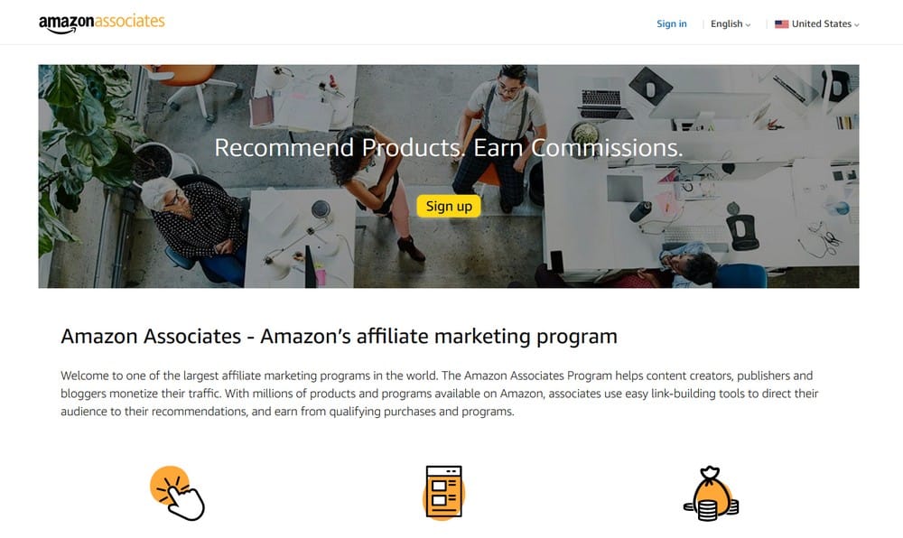 Programma di affiliazione Amazon