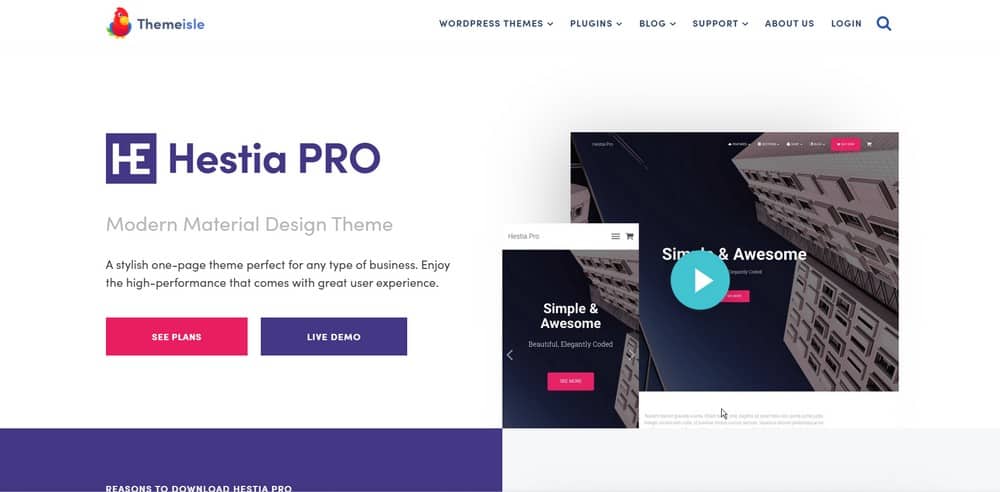 Tema Hestia Pro