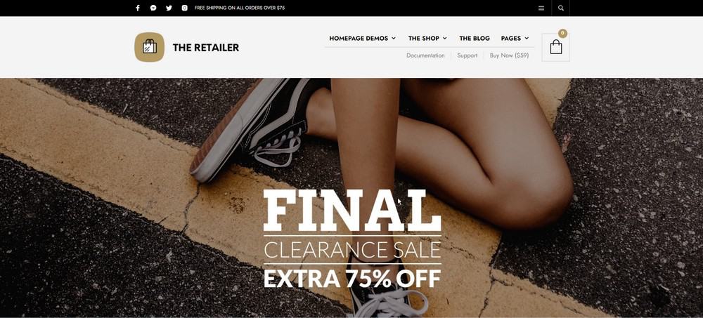 Tema pengecer WooCommerce