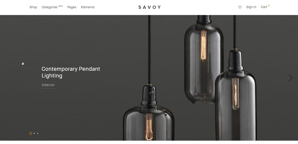 ธีม WooCommerce ที่ทันสมัยของ Savoy