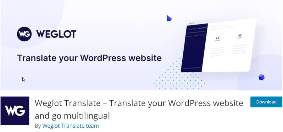 البرنامج المساعد Weglot WordPress