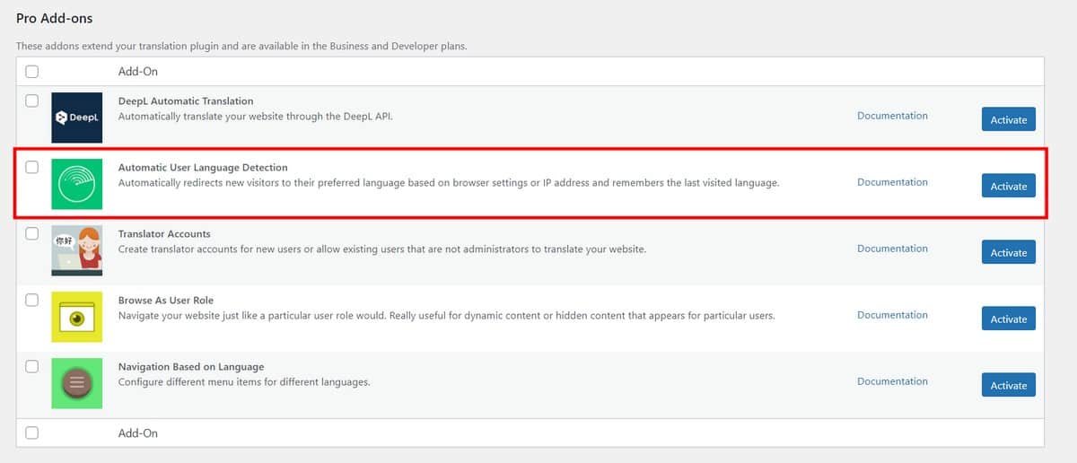 Encuentre el complemento de detección automática de idioma del usuario