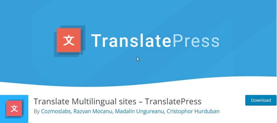 TranslatePressWordPressプラグイン