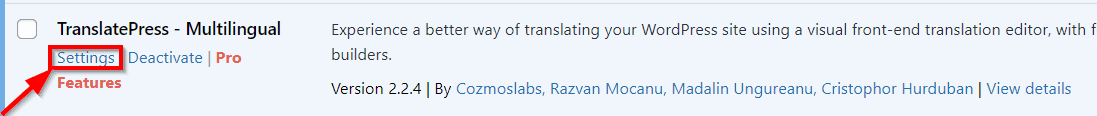 Uzyskaj dostęp do ustawień wtyczki TranslatePress