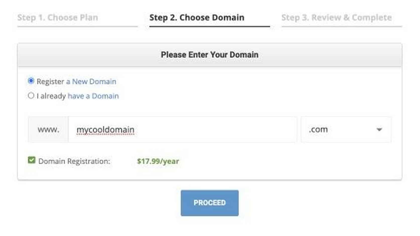 dapatkan nama domain dari siteground