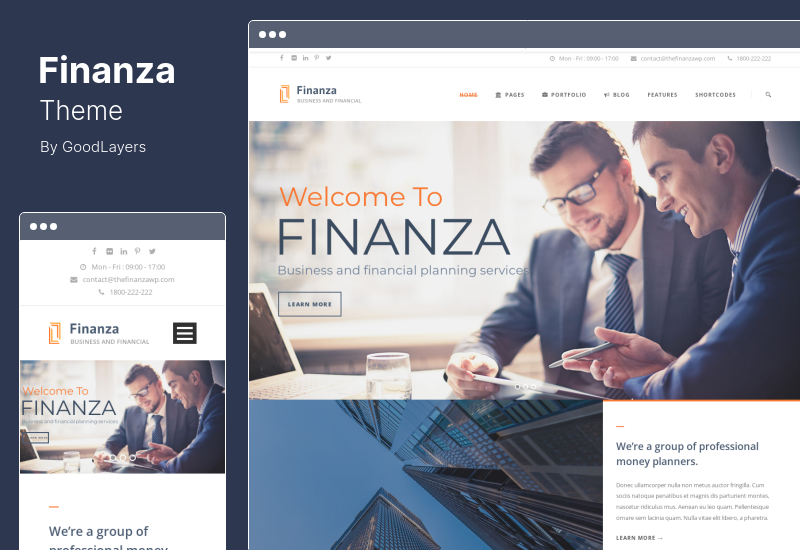 Motyw Finanza - Biznes finansowy WordPress