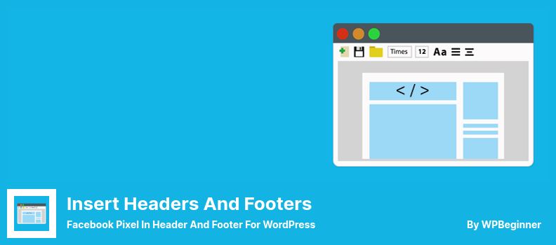 Плагин Insert Headers and Footers — пиксель Facebook в верхнем и нижнем колонтитуле для WordPress