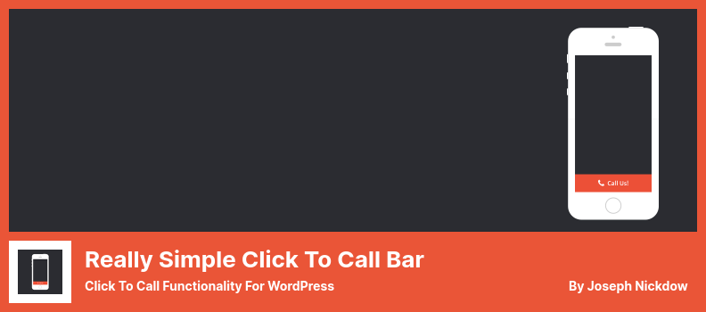 ปลั๊กอิน Click To Call Bar ที่ง่ายมาก - ฟังก์ชั่น Click To Call สำหรับ WordPress