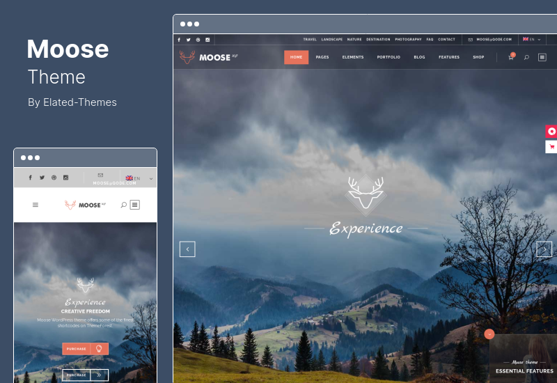 Moose Theme — креативная многоцелевая тема