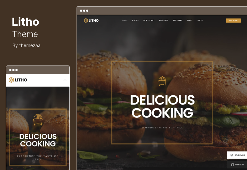Litho Theme - Tema multipropósito de WordPress para Elementor