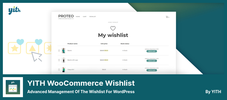 YITH WooCommerce Wishlist Plugin - Gestión avanzada de la lista de deseos para WordPress