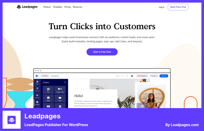 Plugin Leadpages - Penerbit LeadPages Untuk WordPress