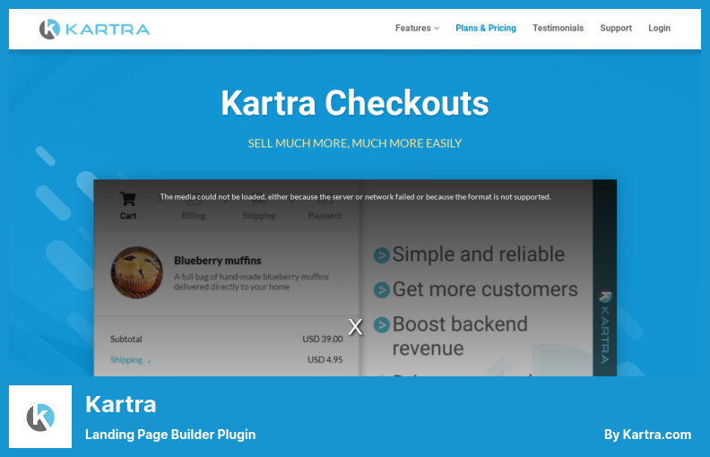 ปลั๊กอิน Kartra - ปลั๊กอินตัวสร้างหน้า Landing Page