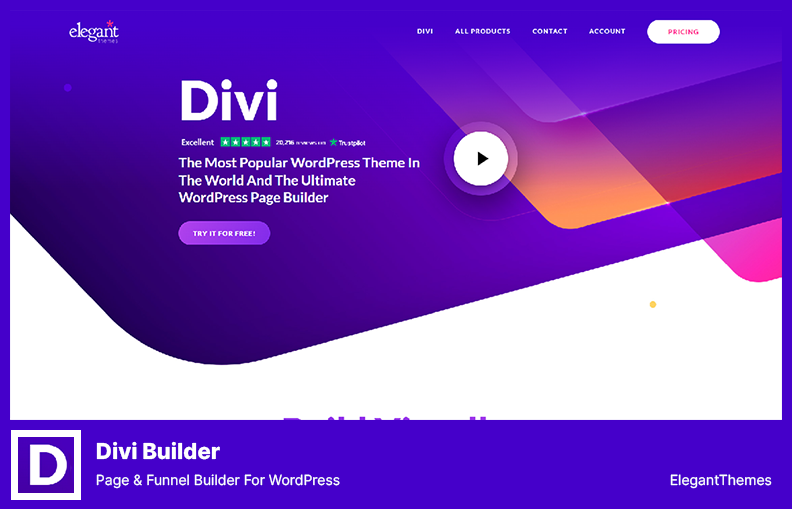 ปลั๊กอินตัวสร้าง Divi - ตัวสร้างหน้าและช่องทางสำหรับ WordPress