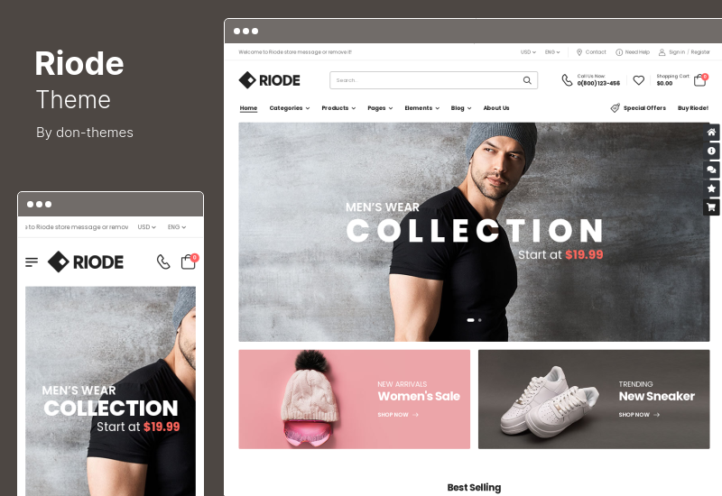 Riode Theme - موضوع WooCommerce متعدد الأغراض