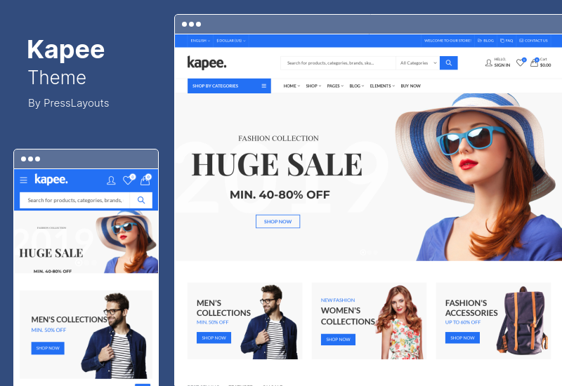 Tema Kapee - Tema WooCommerce multiuso moderno