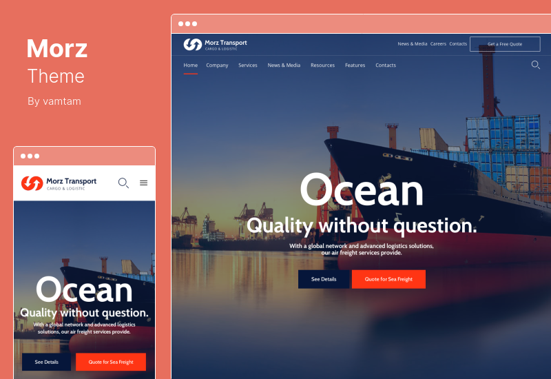 Morz Theme - Logistik WordPress Theme