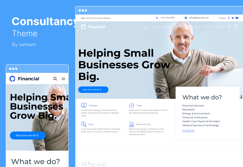 Consultancy Theme - Консультационная тема WordPress