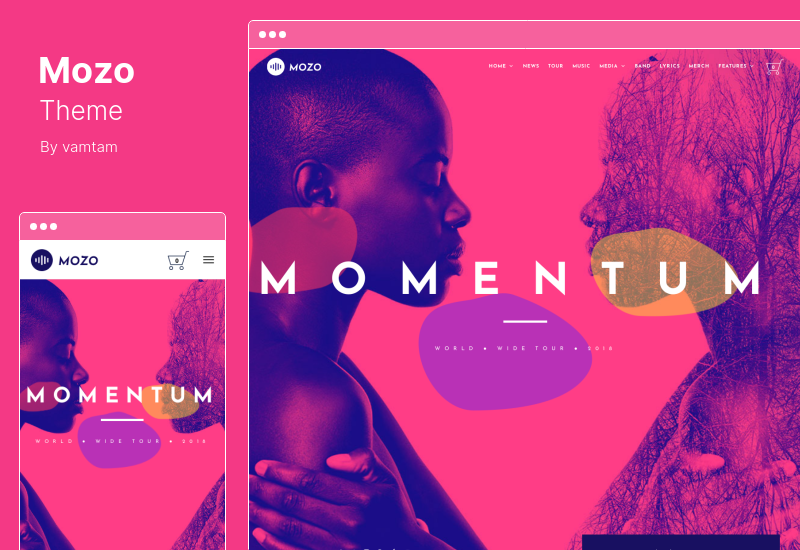 Mozo Theme - Tema de música de WordPress