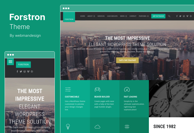 Forstron-Theme – Legal Business WordPress-Thema