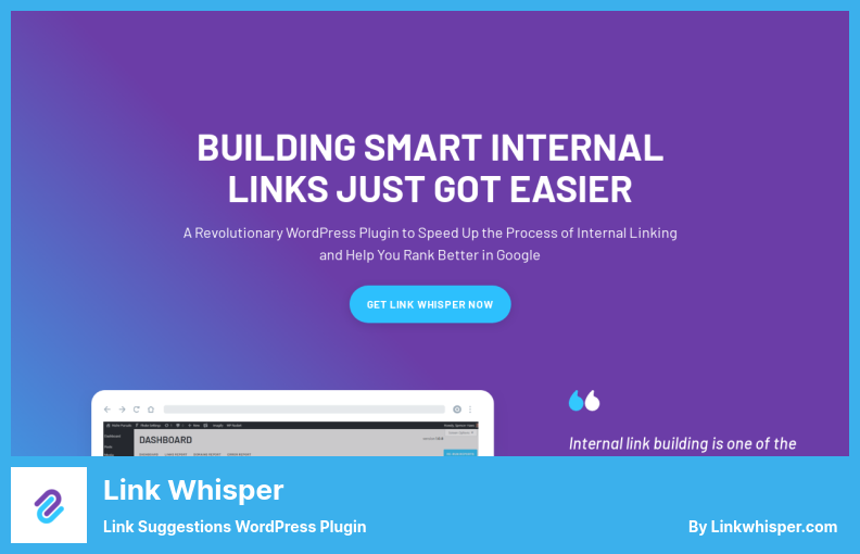 Link Whisper Plugin - اقتراحات الارتباط لبرنامج WordPress الإضافي